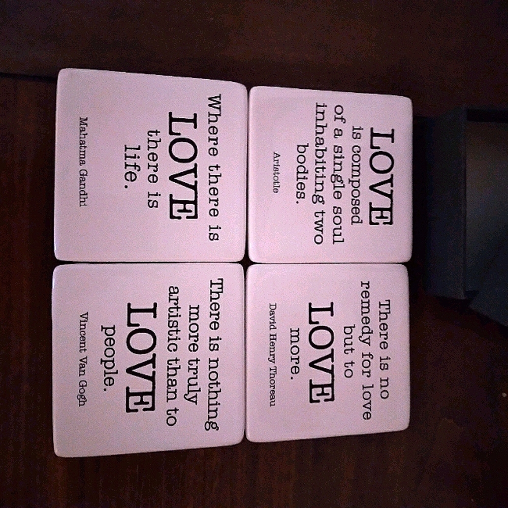 Glass coasters